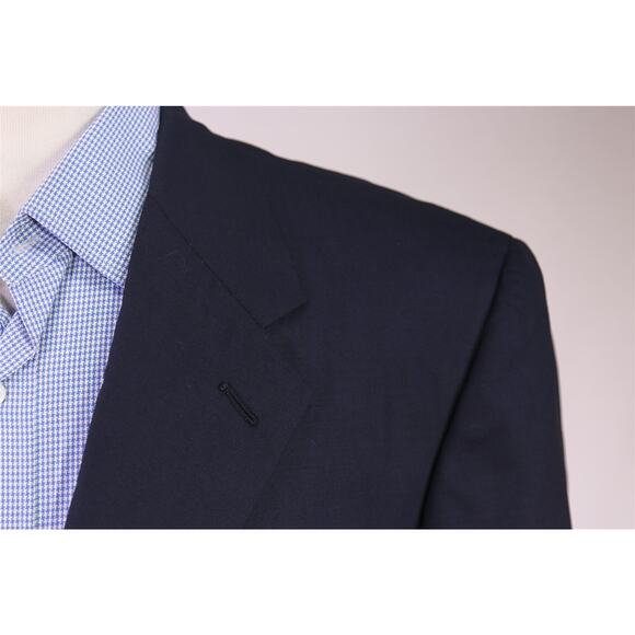 Mario Bosco by Martin Greenfield Navy Blue Custom Tailored Blazer Jacket 44R - Picture 4 of 9